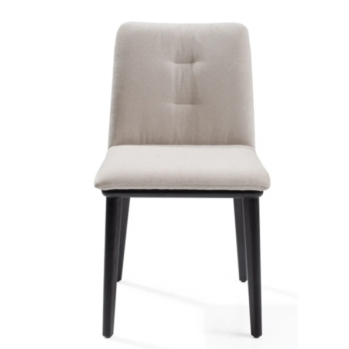 Bay Dining Chair  W47/D59.6/H82cm – Greige Velvet Fab – Daelce and Zo